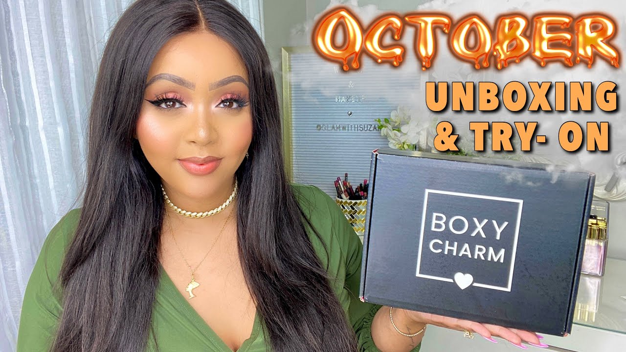OCTOBER 2020 $25 BASE BOXYCHARM UNBOXING & TRY - ON 🎃 || BEAUTY BOX REVIEW || FT BE BILLY