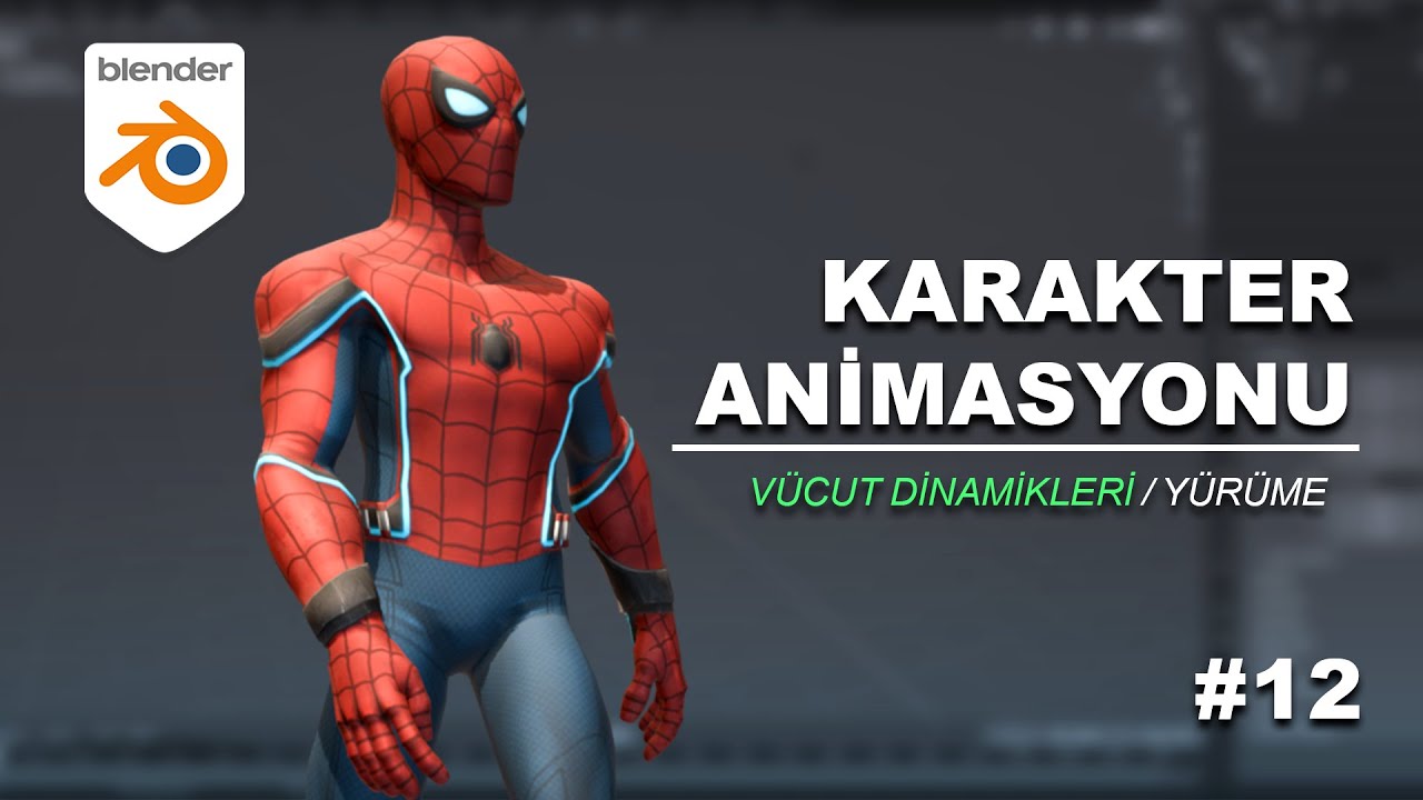 Blender ile Karakter Animasyonu | Ders12: Vücut Mekanikleri | Body Mechanics Walk Animation