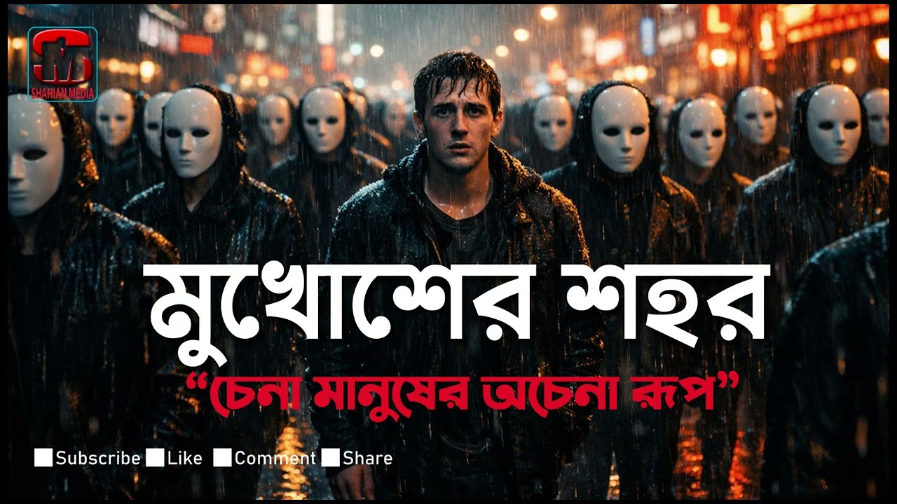মুখোশের শহর | Mukhosher Shohor | Emotional Bengali Song 2026 #banglasong #hearttouchingsong
