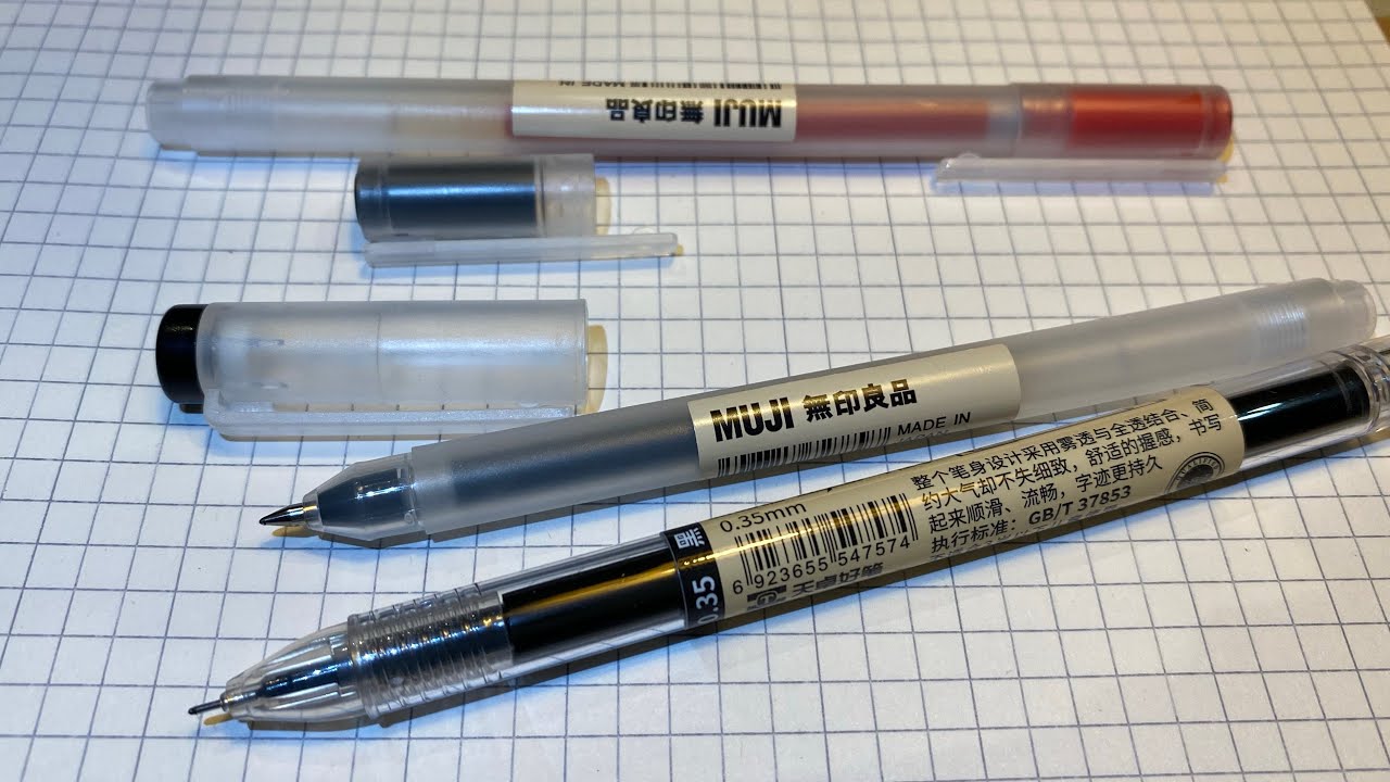 ручки MUJI. ручки BEMLP Japan Stationary.