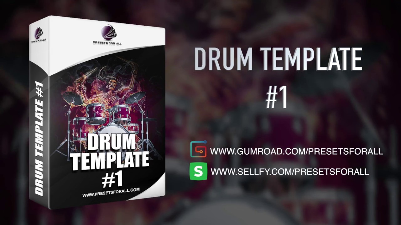 Toontrack EZdrummer DRUM TEMPLATE #1 | Presets For All
