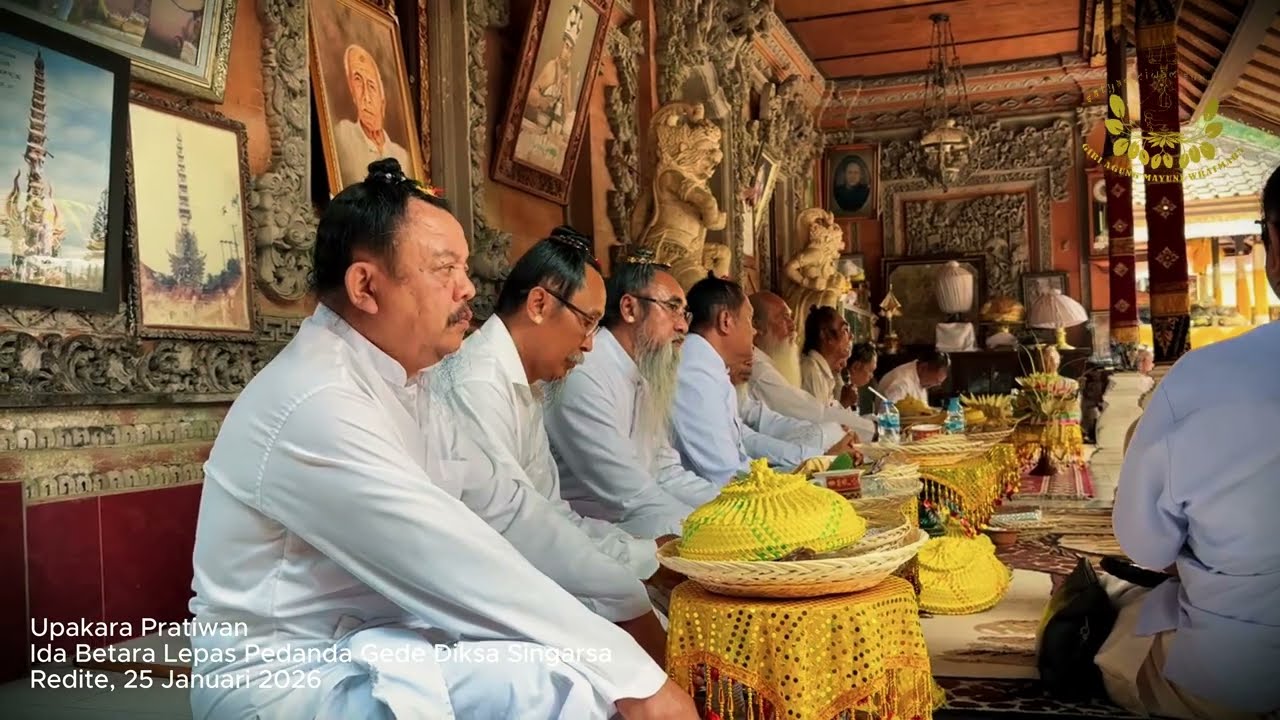 Upakara Pratiwan Ida Pedanda Gede Diksa Singarsa Redite 25 Januari 2026