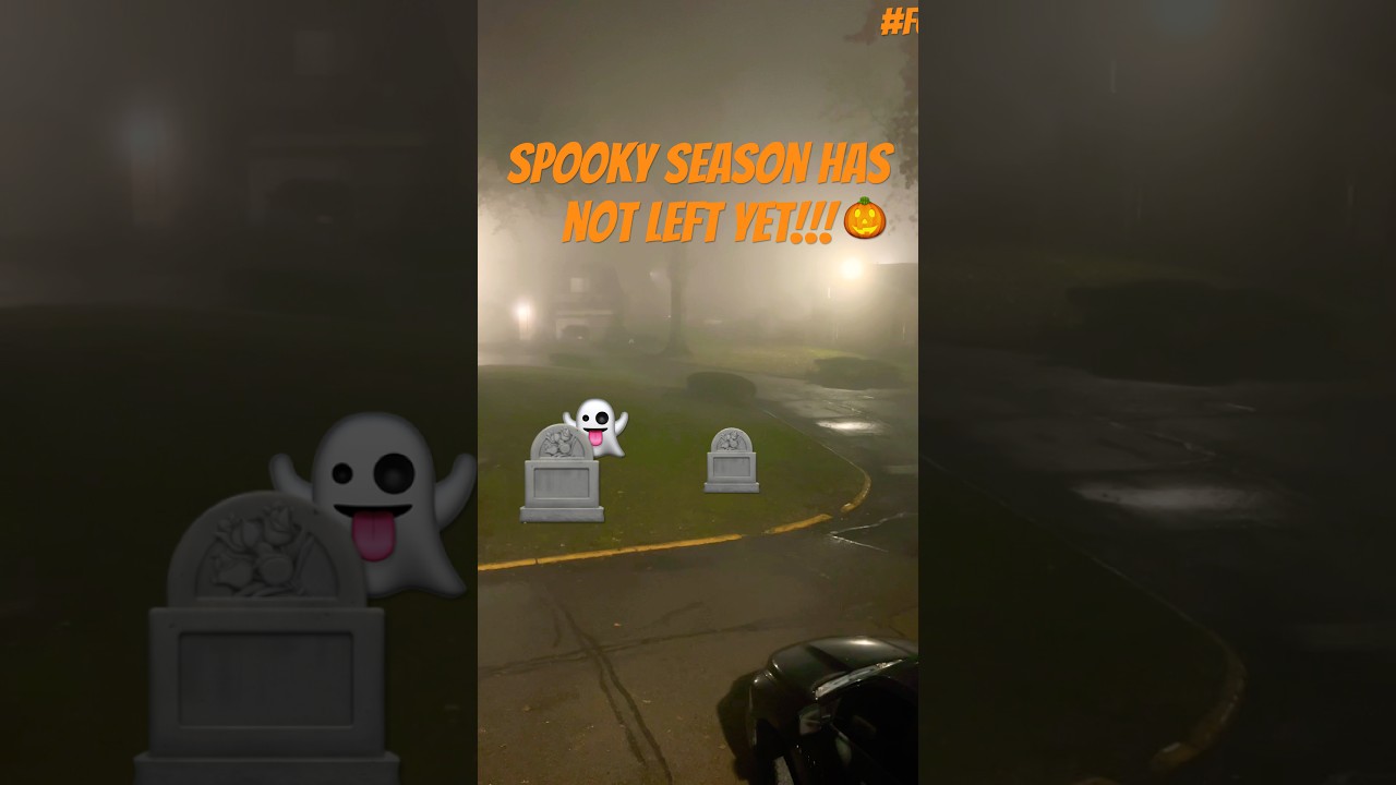 It Still Feels Like Spooky Season!! 🌫️🍂👻 #spookyseason #fogadvisory #halloween #weather #shorts