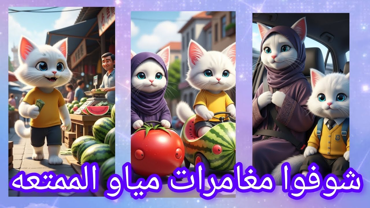 لا تفوّت… مغامرة قط صغيرة هتضحكك 😍#القط 