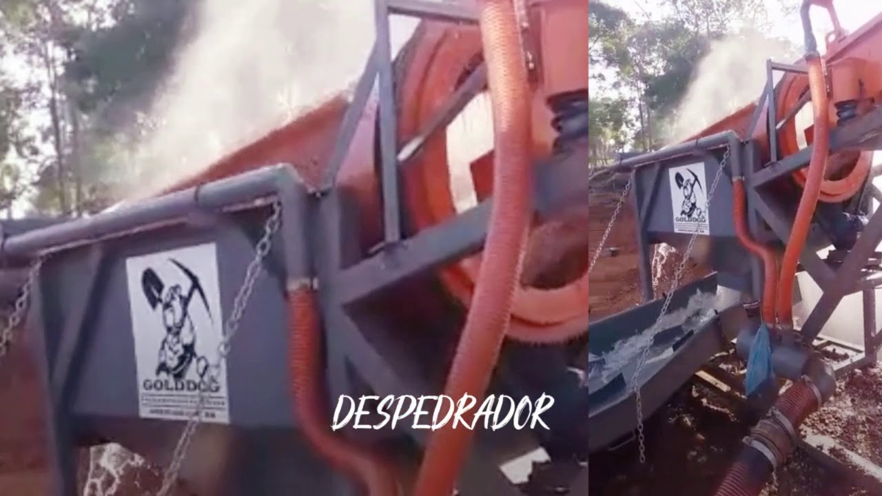 Planta de lavagem DEVORANDO cascalho e pegando ouro !