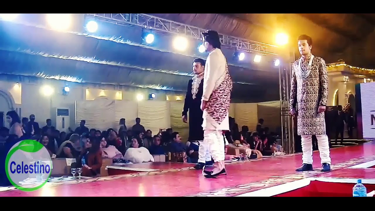 Model Prince Waji ramp walk in Islamabad fashion show event ramp walk with model's