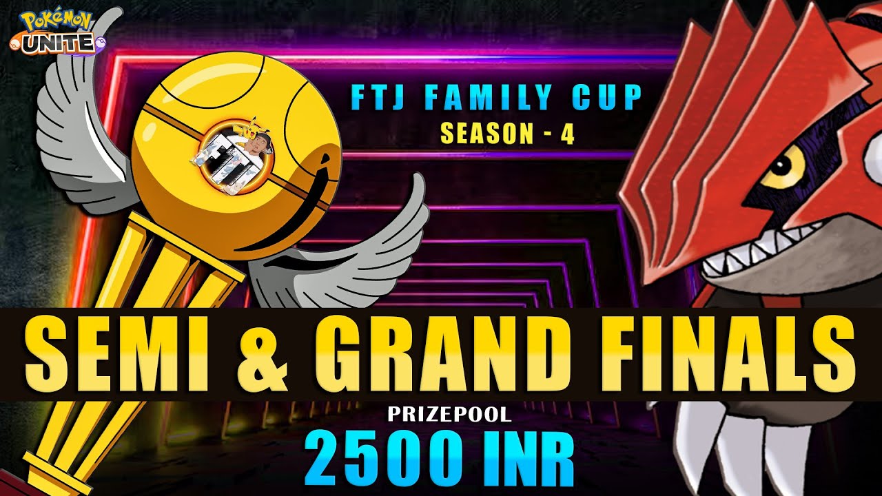 2500INR PRIZE POOL! FTJ FAMILYCUP S4 | SEMI FINALS & GRAND FINALE LIVE🔴Pok&eacute;mon Unite Tournament