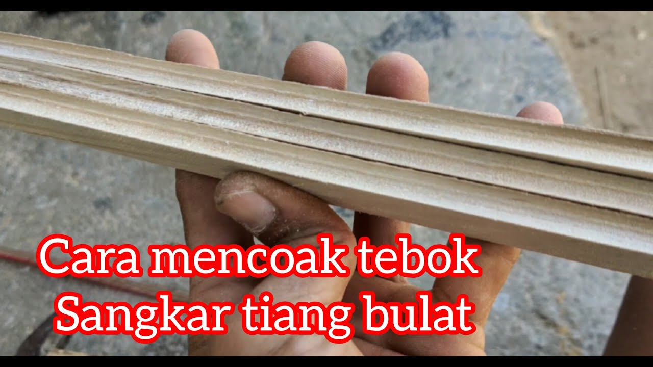 cara membuat coakan sangkar tiang bulat