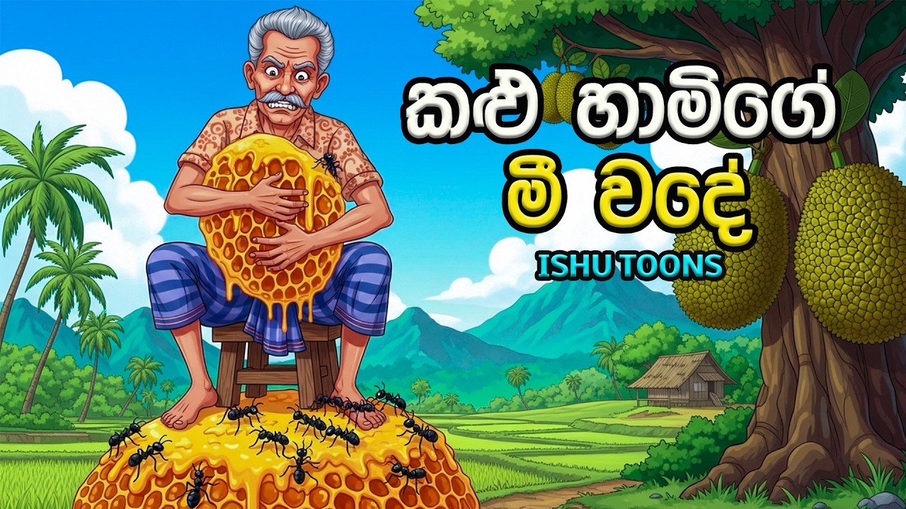 කළු හාමිගේ මී වදේ | Kalu Hamige Mee Wade | Ishu Toons | Katha