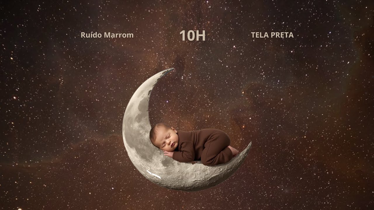 Ruído para Dormir Bem, Tela preta, 10h de Ruído Marrom