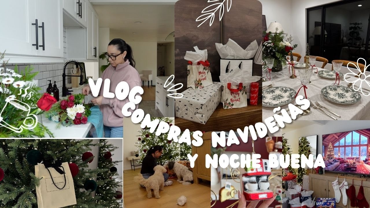 compras navideñas y preparando la casa para noche buena