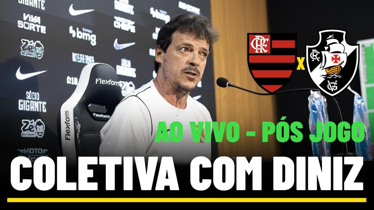 COLETIVA DO FERNANDO DINIZ AO VIVO - DIRETO DO ESTÁDIO - COLETIVA DO VASCO AO VIVO