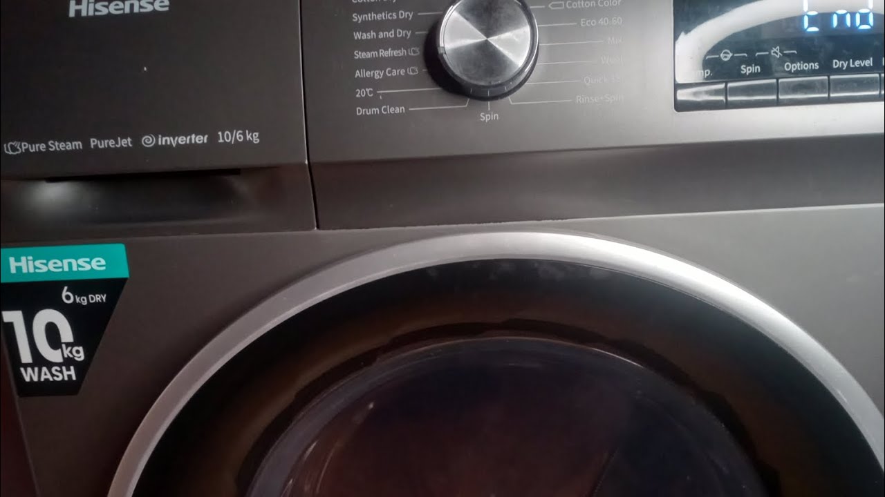 how to use a hisense washing machine//10kg automatic front load washing mashing review/demo#hisense