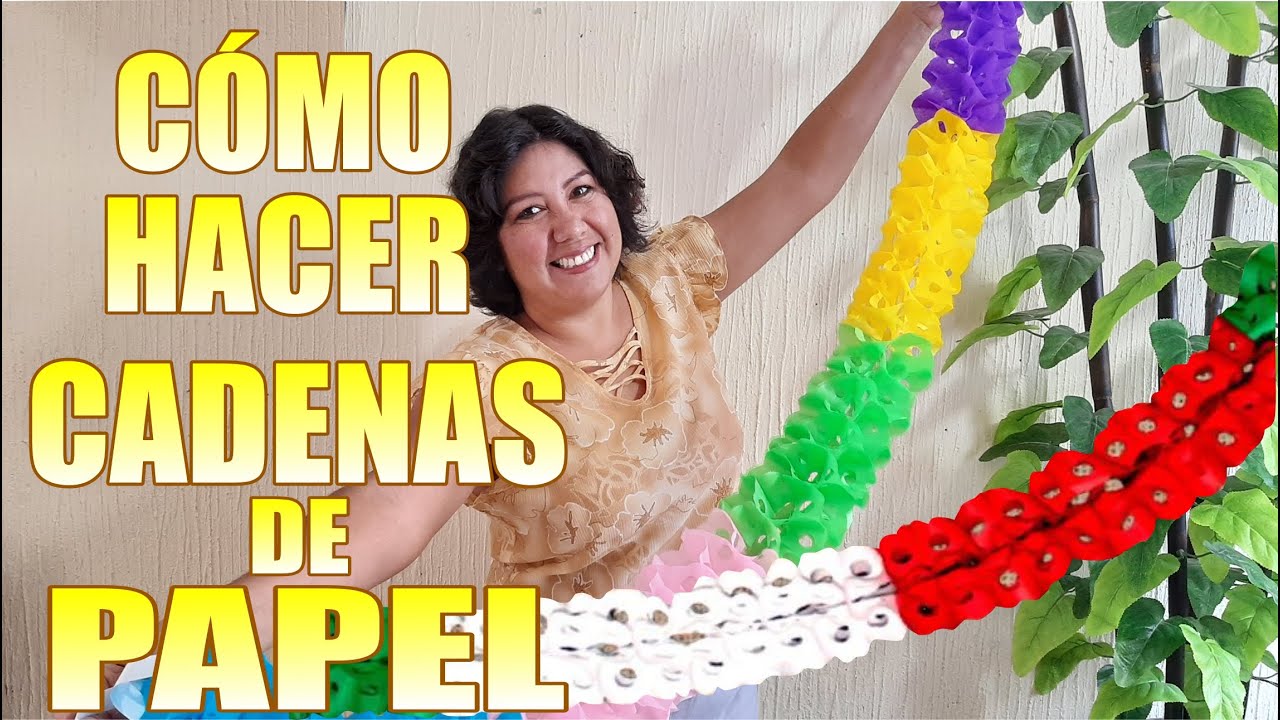 Adornos para el 15 de Septiembre / Cómo Hacer Cadenas De Papel