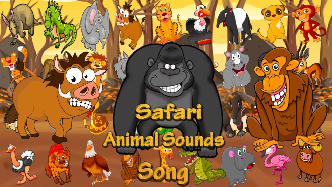 Safari Animal Sounds Song| Animal Sounds Song For Kids| Wild Animals Song For Child | Best Kids Song