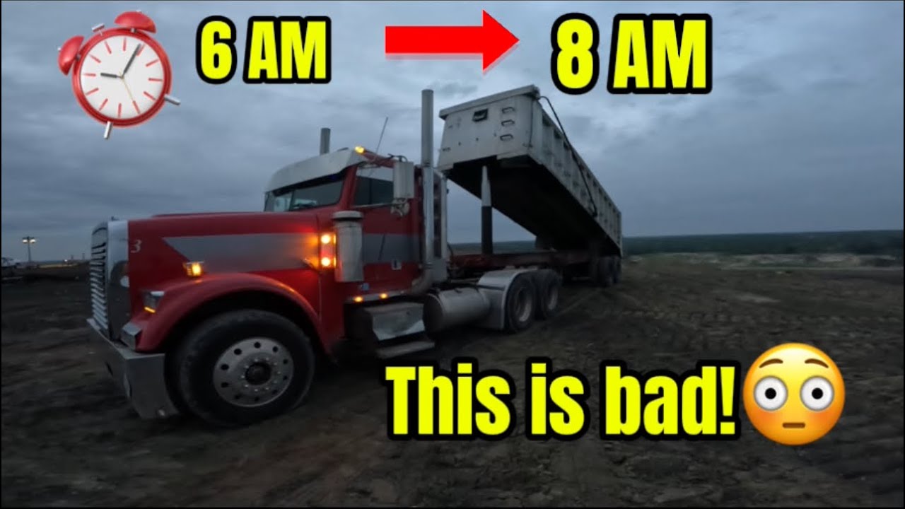 TRAILER STUCK IN THE AIR FOR 2 HOURS AT THE LANDFILL..(SEE WHAT HAPPENS NEXT)