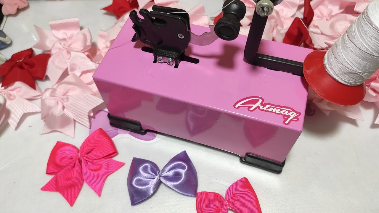 Lacinhos feitos na máquina. Quer produzir em grande quantidade? Máquina de fazer laços/laços pet🎀