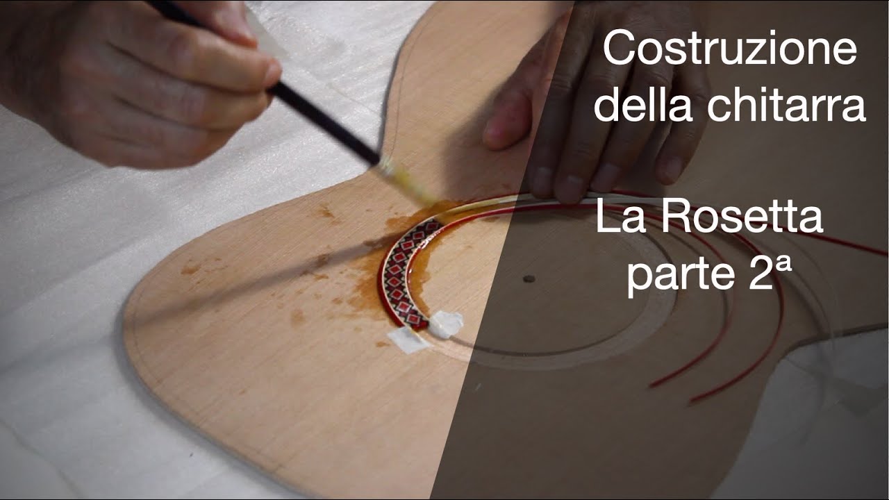 Guitar construction. The rosette part 2 - Costruzione della chitarra. La rosetta parte 2