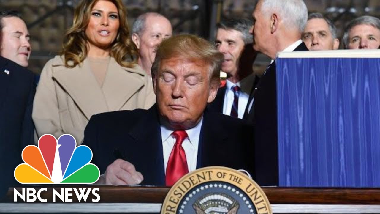 President Donald Trump Signs NDAA, Authorizes Space Force | NBC News