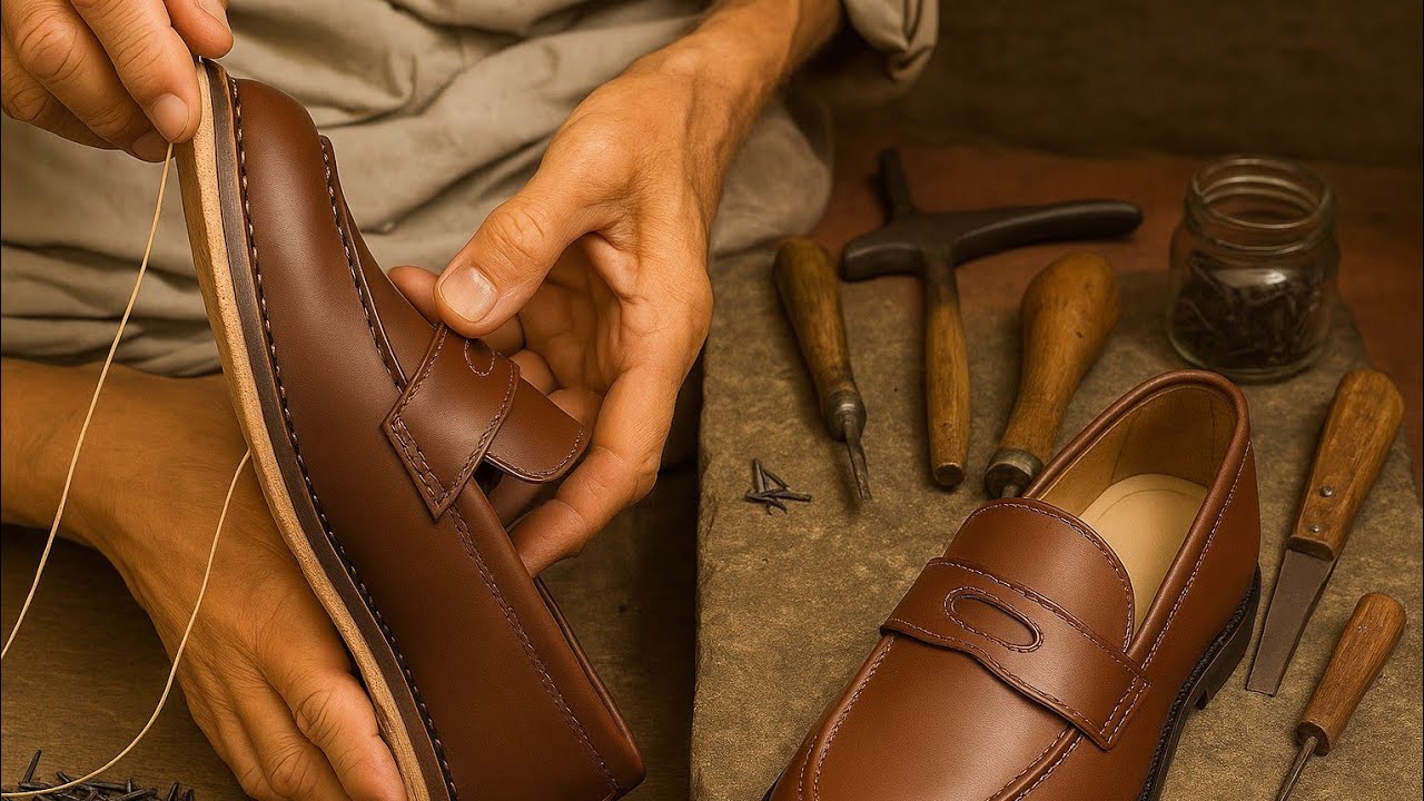 Blake Stitching Unveiled: Crafting Handmade Leather Shoes | The House of Cobbler #craftsmanship.