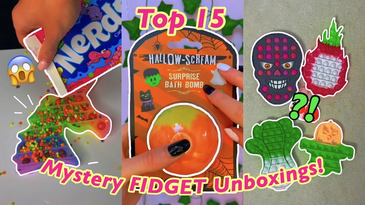 [ASMR] TOP 15 MYSTERY *FIDGET* UNBOXINGS!!😍✨*INSANE TINGLES!*🤤TikTok Compilation | Rhia Official♡