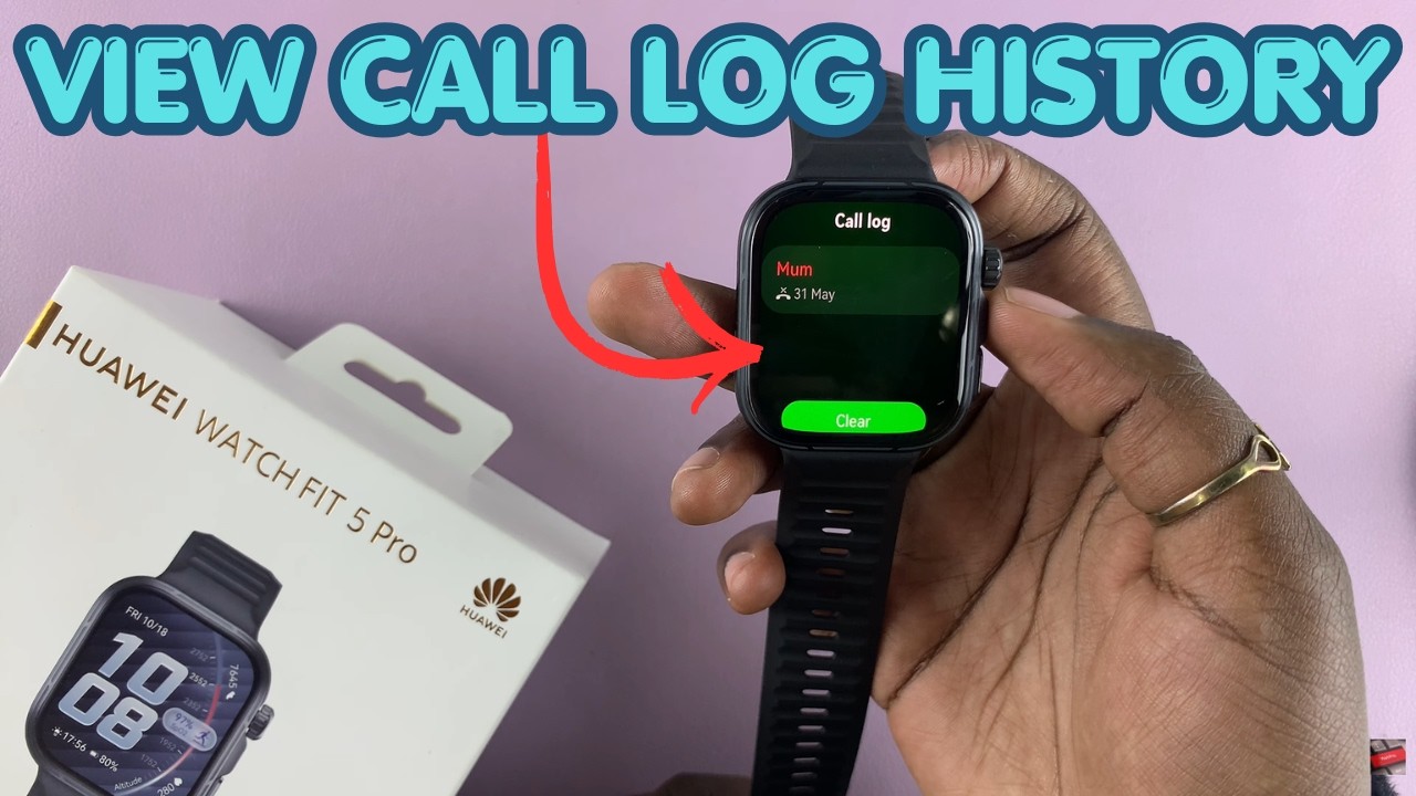 Как просмотреть историю звонков на часах Huawei Watch Fit 5 Pro