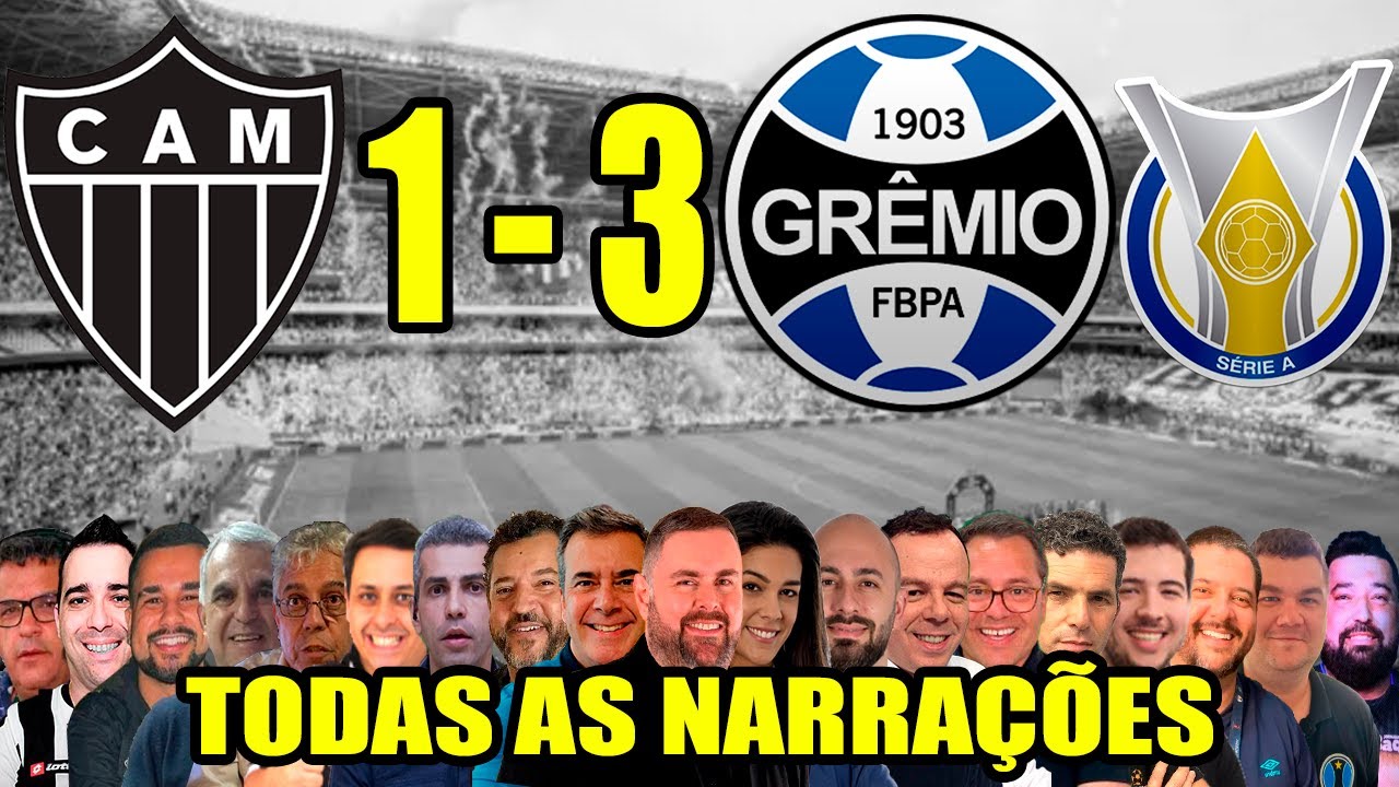 Todas as narrações - Atlético-MG 1 x 3 Grêmio | Brasileirão 2025