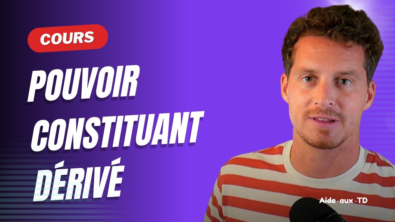 Le pouvoir constituant dérivé