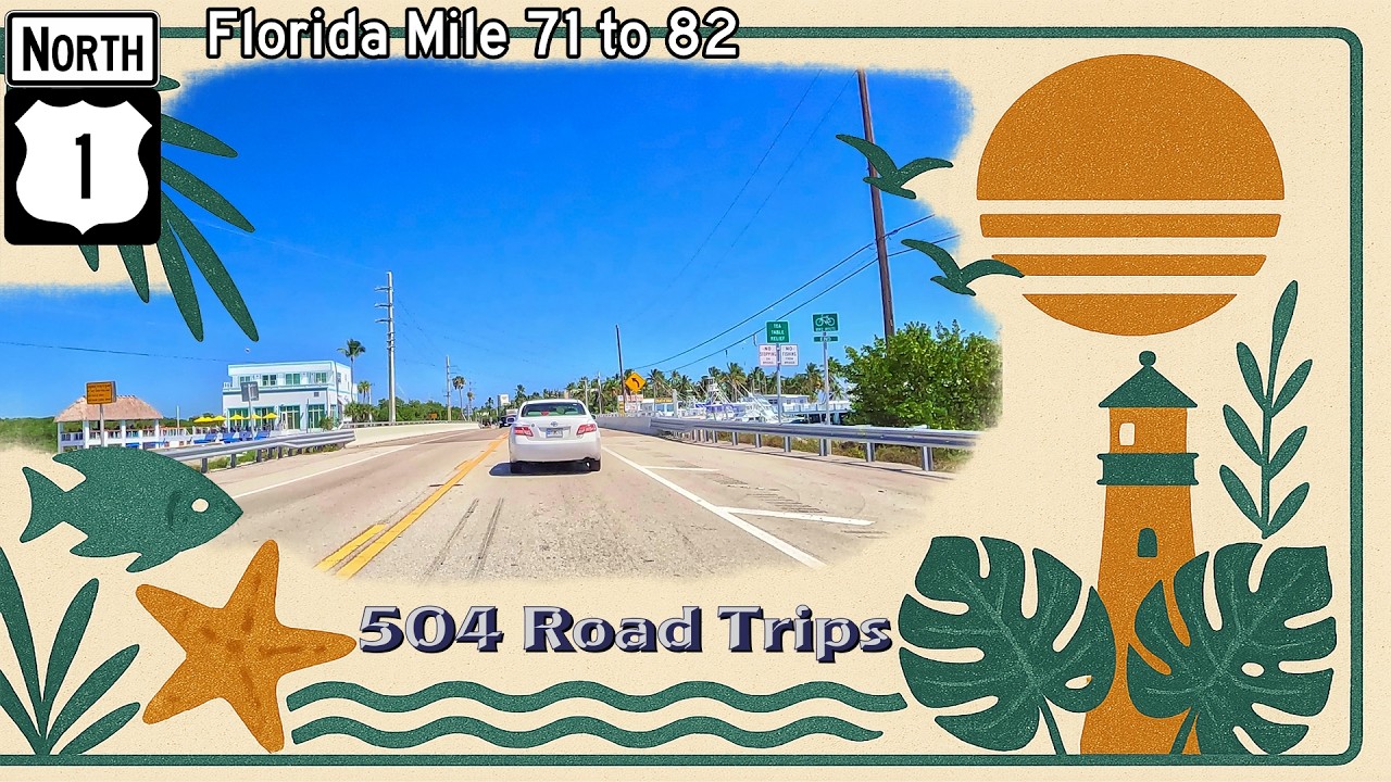 ⁴ᴷ Road Trip #1134 - US-1 N - Florida Mile 0-4 - Key West