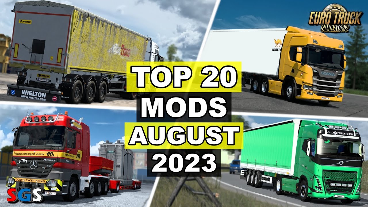 |ETS2 1.48| TOP 20 MODS - AUGUST [2023]