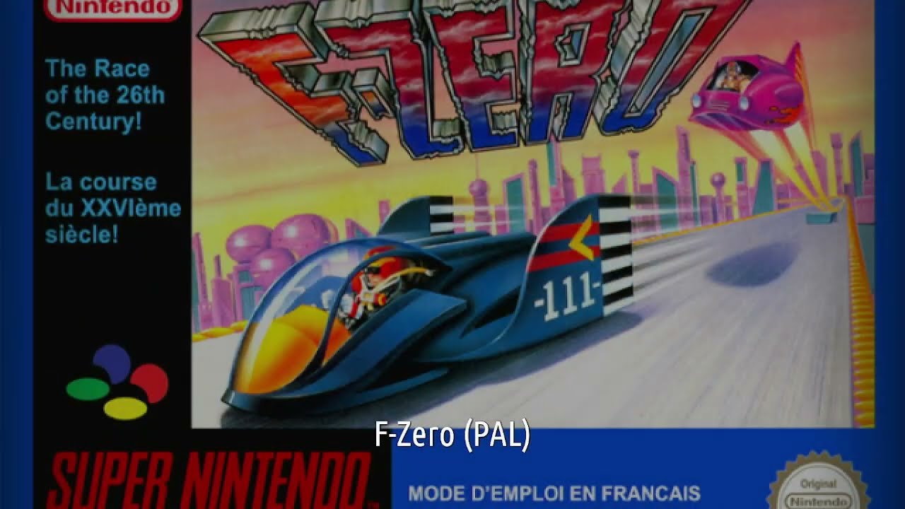 F-Zero Beginner Knight League Super Nintendo Super Famicom (SNES) Emulated (PAL)