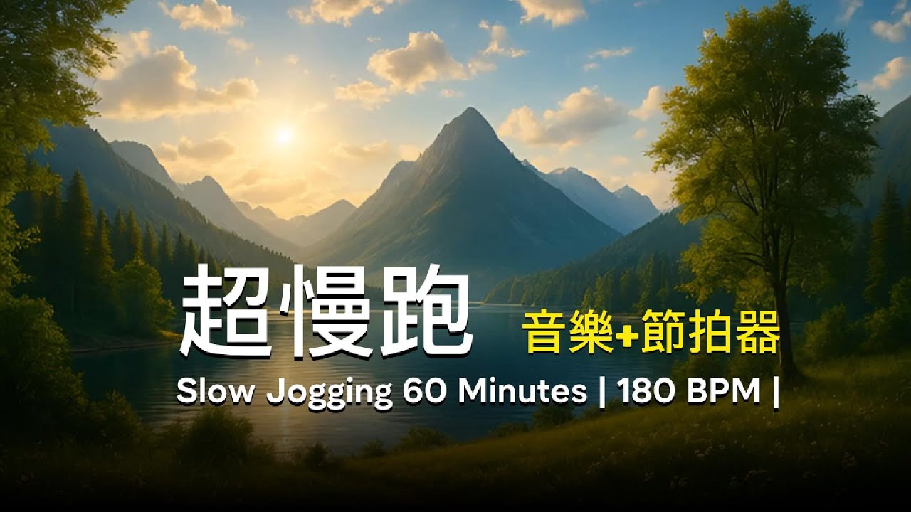 超慢跑 60鐘 · Slow Jogging 60 Minutes | 180 BPM | Male solo R&B