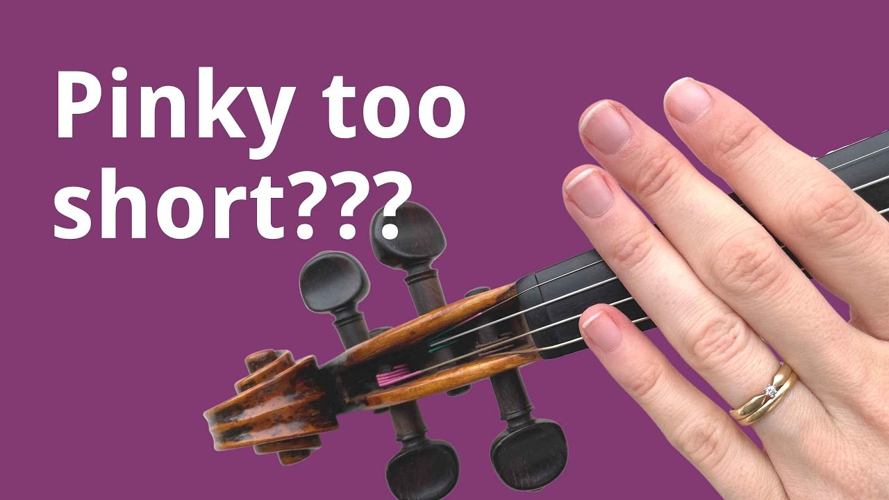 Feel your left pinky is too short for violin playing? Here's the solution!