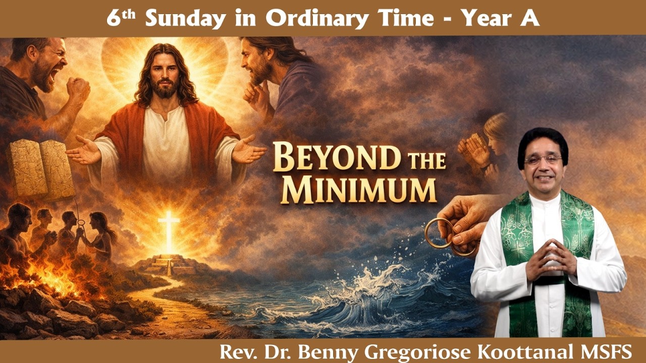 6th Sunday: BEYOND THE MINIMUM, by Rev Fr Benny Gregoriose Koottanal MSFS