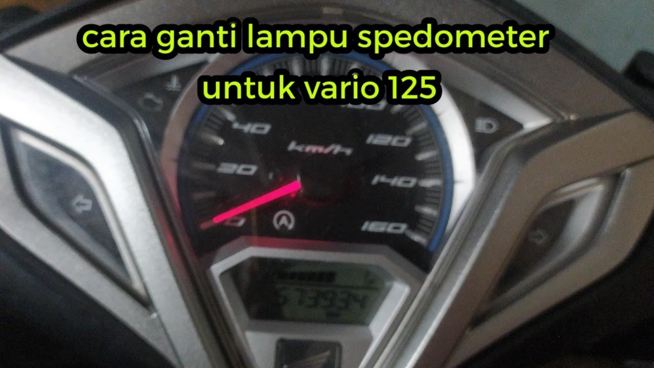 tutorial cara mengganti lampu backlight spedometer vario 125