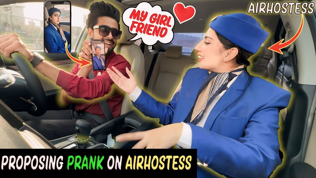 Proposing Prank On Airhostess || BY AJ AHSAN ||