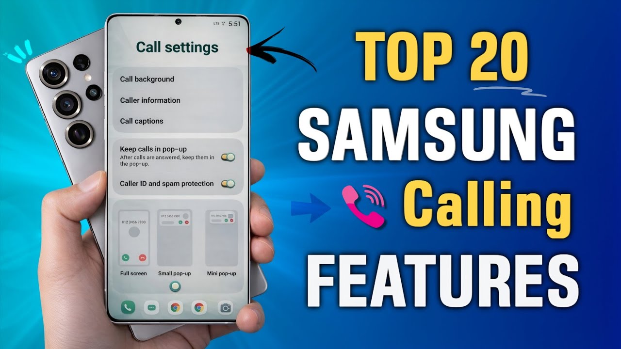 Top 20 - Calling Hidden Features for All Samsung Galaxy Devices (2025)