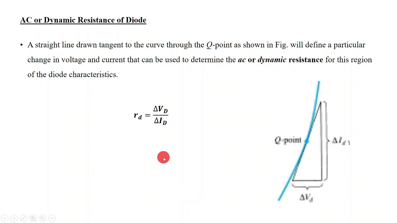 Resistance of Diode / مقاومة الصمام الثنائي