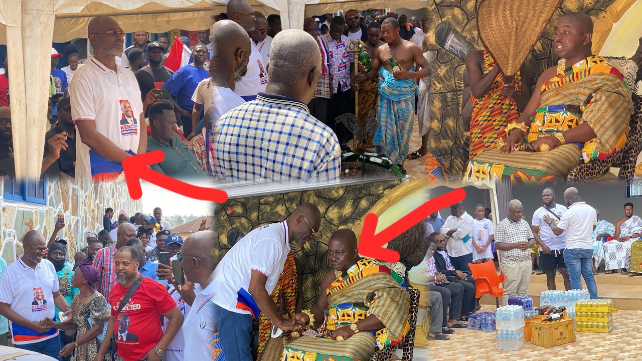 🔥Hon.Ken Agyapong Pays Homage to AffutuakwaHene,Okumanini Barffour Asare II And Receives Blessings 