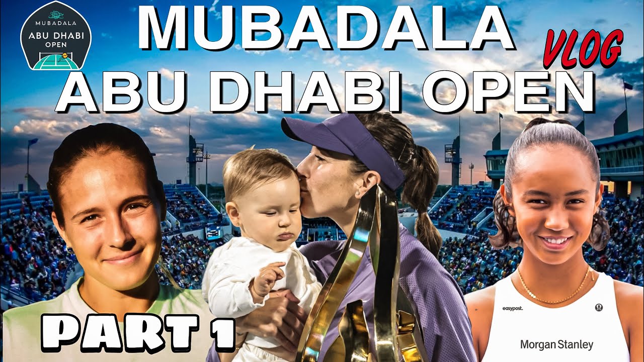 ABU DHABI TENNIS TOURNAMENT part1. Spending morning with BENCIC & FERNANDEZ.