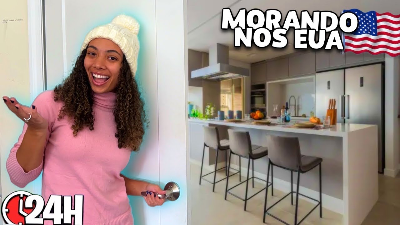 24 HORAS DA MINHA ROTINA MORANDO EM OUTRO PAÍS! 