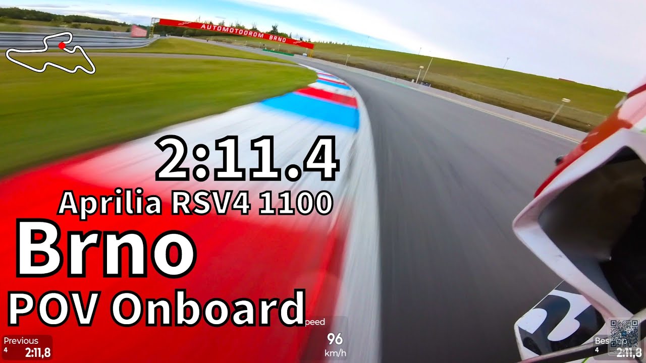 Brno | 2:11,4 | Masaryk Circuit | Aprilia RSV4 1100 | Pure Sound | POV Onboard | Moto GP Track
