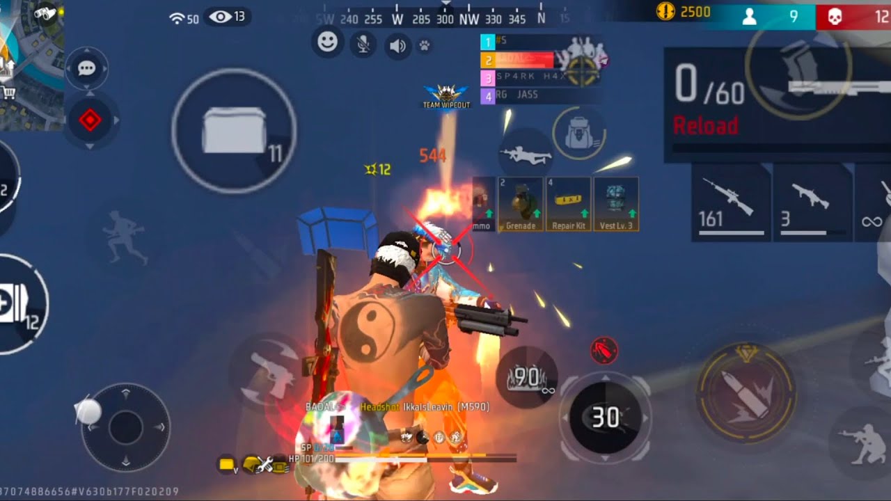 Tournament Highlights Free Fire max 🔥 || BY NG BADAL 💀☁️
