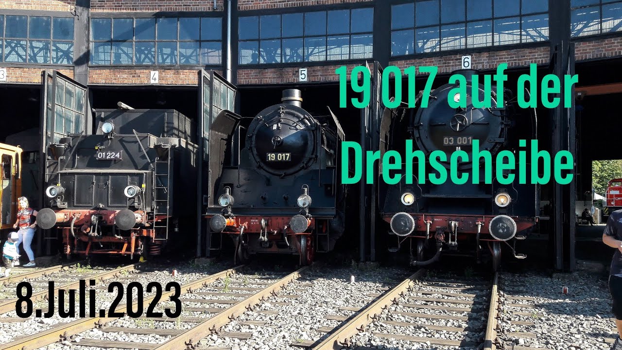 Der Sachsenstolz 19 017 auf der Drehscheibe | 8.Juli.2023 Nacht der Museen | Zugweltdeutschland