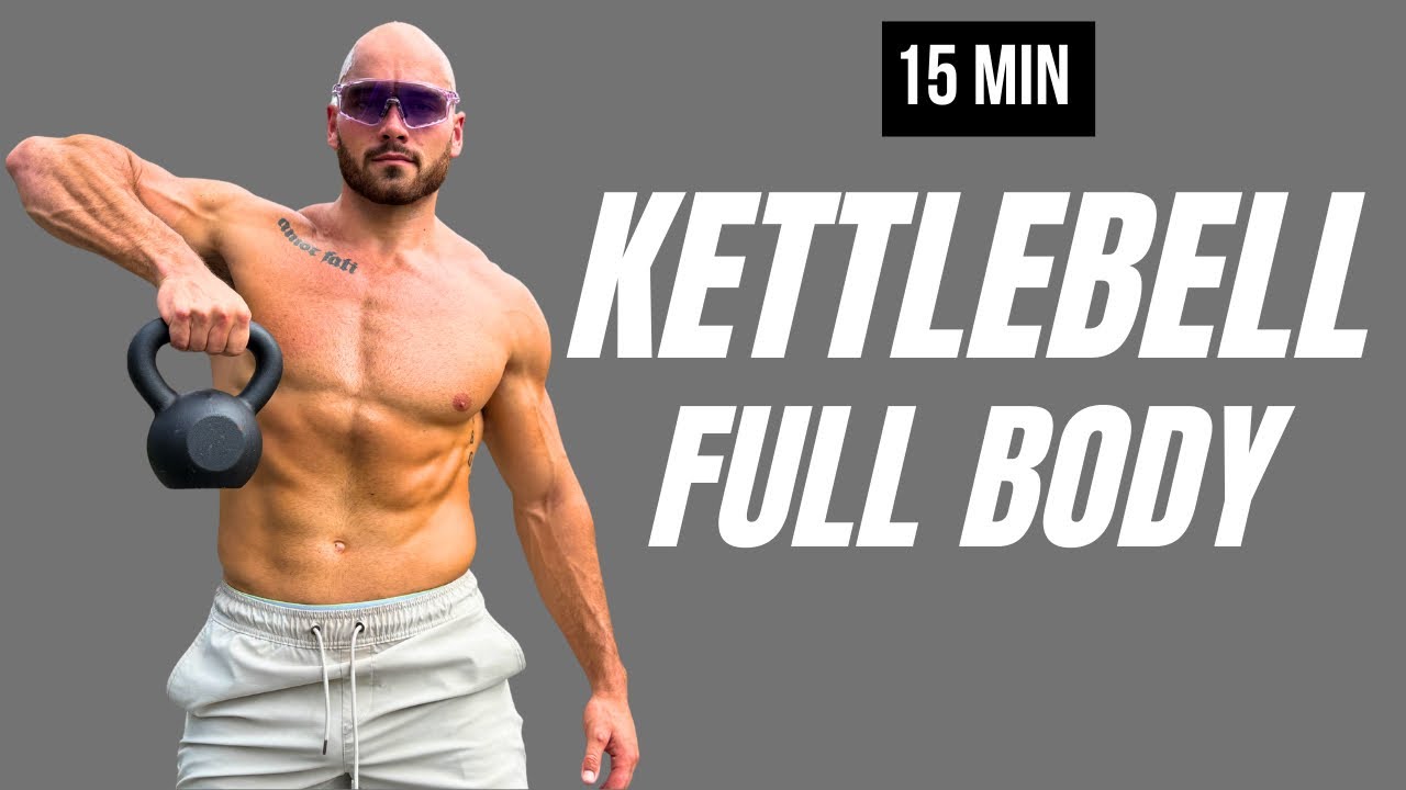 15 MIN KETTLEBELL WORKOUT | Full Body Strength & Fat Burn, No Repeats, No Jumping 