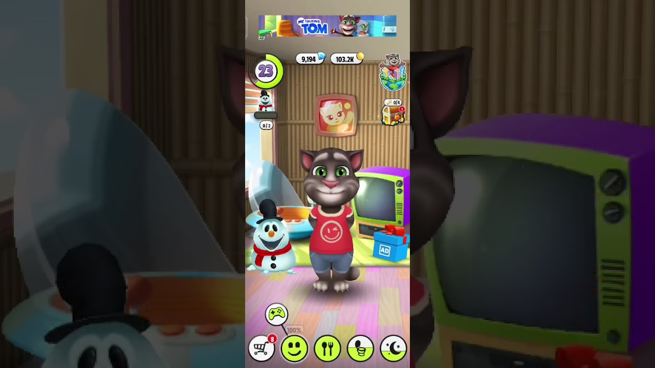 Talking Tom 😺 fun 😊 new (IOS) game play 