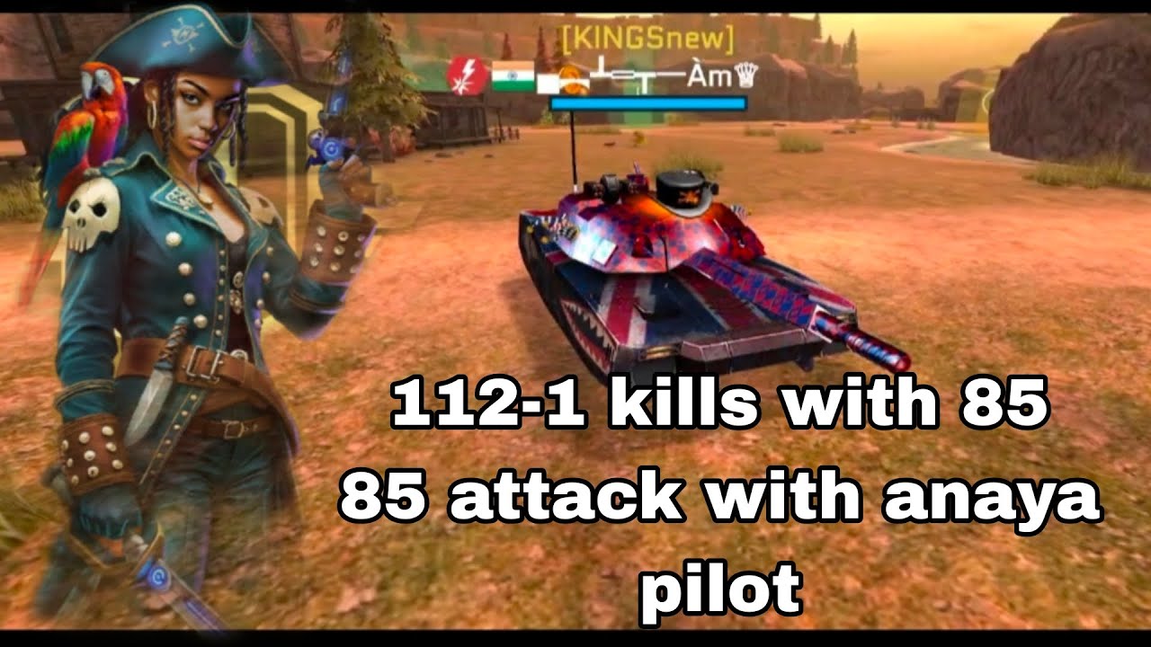 Playing T08 with anaya pilot 112-1 kills with 85 85 attack 💪🏻👀