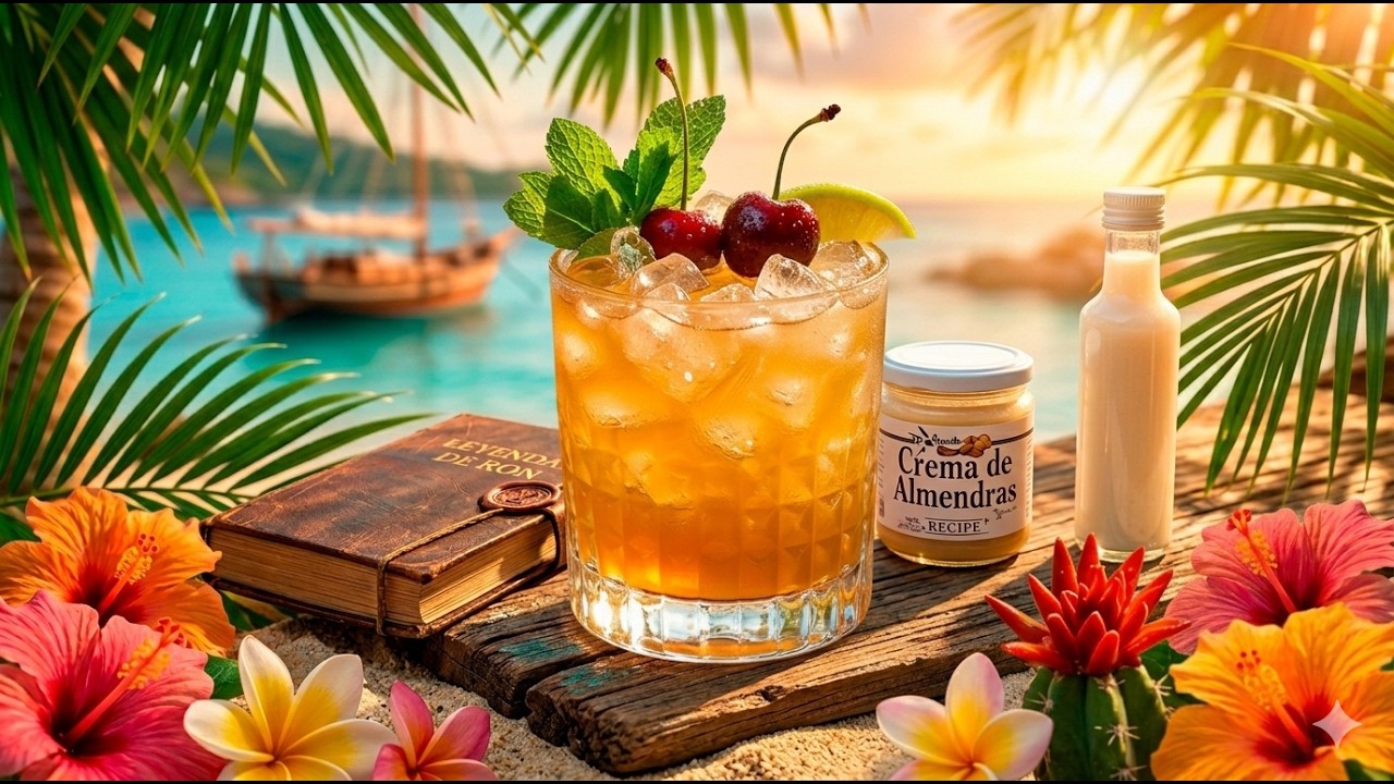 CÓCTEL CLÁSICO MAI TAI +🙂+ JARABE DE ALMENDRAS
