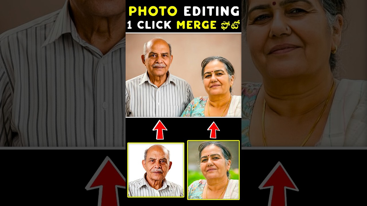 Photo Editing with AI : 1 Click Merge Two Photos with AI #shorts #shortsfeed #googlegemini