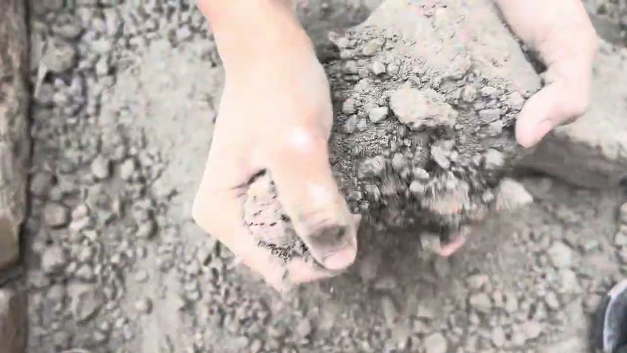 Dusty charcoal gritty new yummy mouth watering delicious texture 